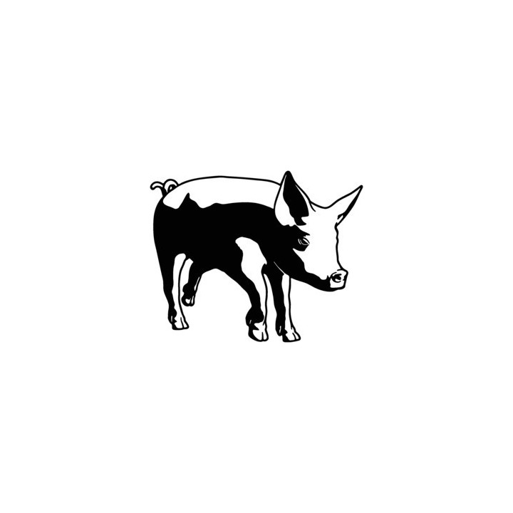 Pig Stickers – Farm Animal Silhouette Decals (2-Pack)