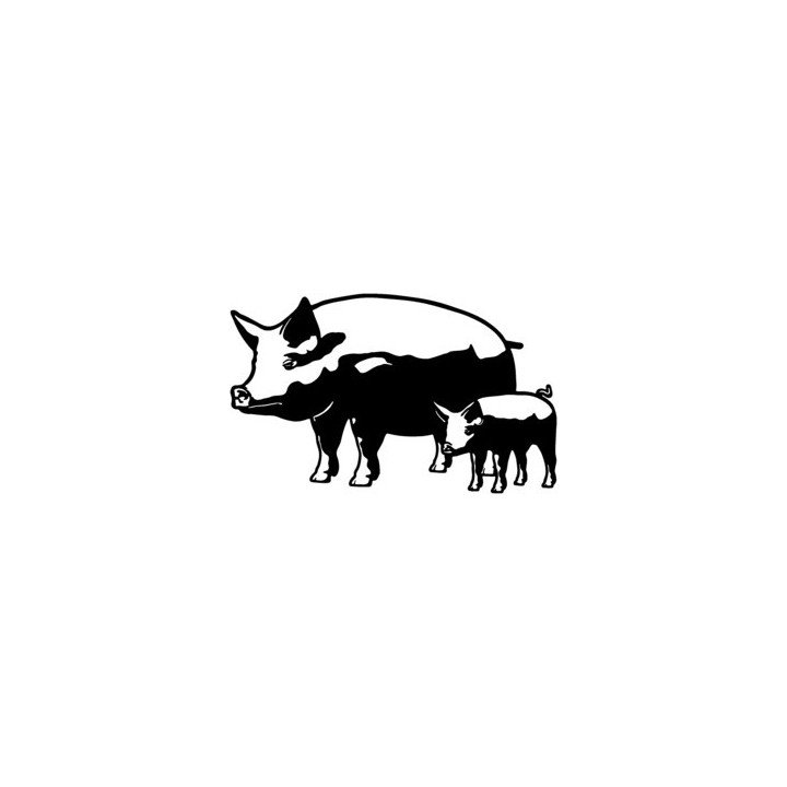 Pig Stickers – Sow & Piglet Farm Decals (2-Pack)