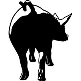 Pig Stickers – Farm Pig Silhouette Decals (2-Pack)