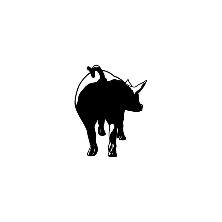 Pig Stickers – Farm Pig Silhouette Decals (2-Pack)