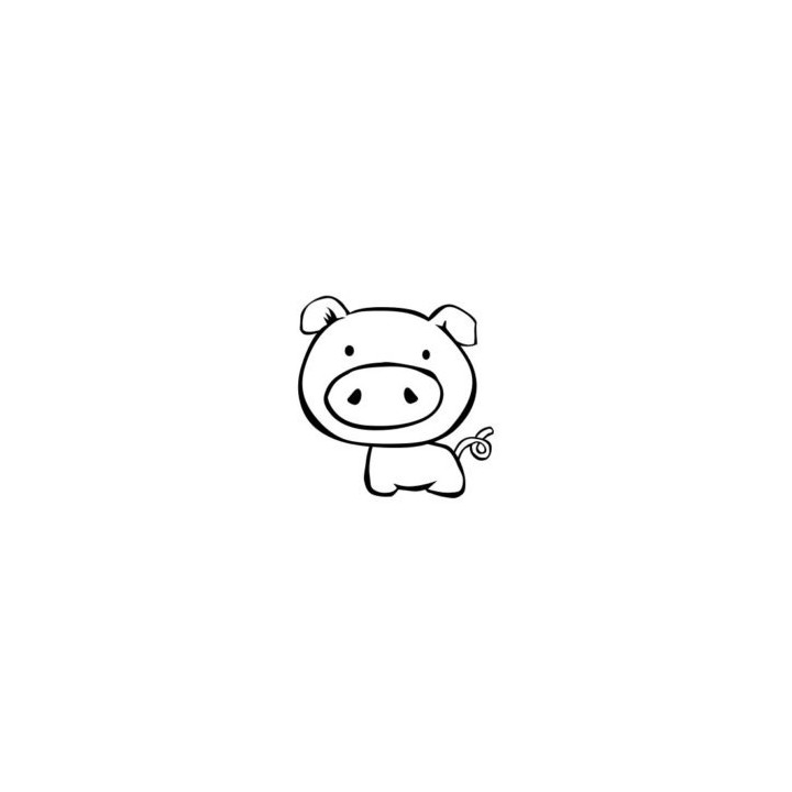 Cute Pig Stickers – Kawaii Farm Animal Decals (2-Pack)
