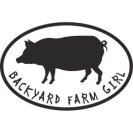 Backyard Farm Girl Pig Stickers – Farm Decals (2-Pack)