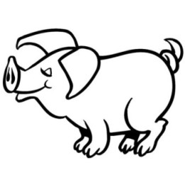 Pig Stickers – Farm Animal Piglet Decals (2-Pack)