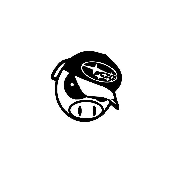 Subaru Pig Stickers – WRX STI Impreza Decals (2-Pack)