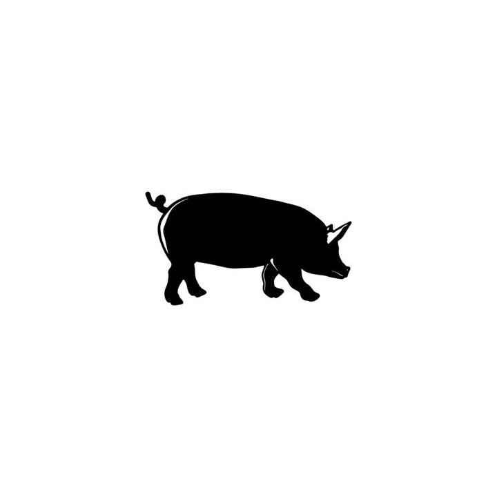 Pig Stickers – Farm Animal Silhouette Decals (2-Pack)