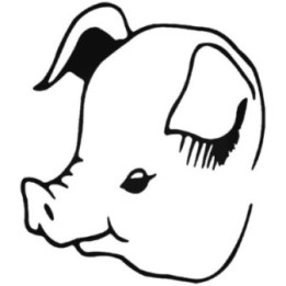 Pig Face Stickers – Farm Animal Vinyl Decals (2-Pack)