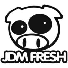 JDM Fresh Pig Stickers – Drift JDM Car Decals (2-Pack)