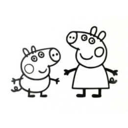 Peppa Pig & George Pig Stickers – Kids Decals (2-Pack)