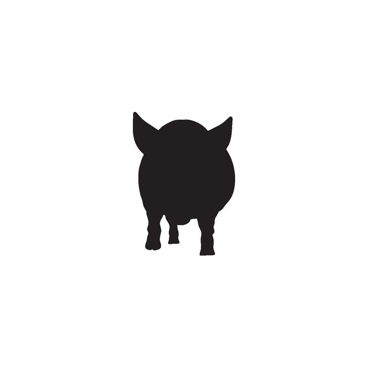 Pig Stickers – Farm Animal Silhouette Decals (2-Pack)
