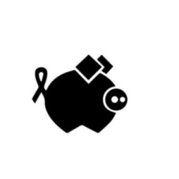Pig Silhouette Stickers – Farm Animal Decals (2-Pack)