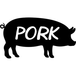 Pig Pork Stickers – Farm Animal Decals (2-Pack)