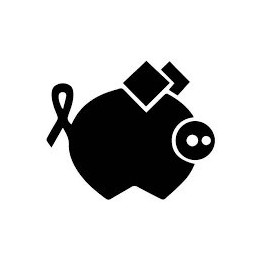 Pig Silhouette Stickers – Farm Animal Decals (2-Pack)