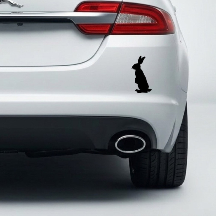 Rabbit V16 Stickers – Bunny Silhouette Wildlife Vinyl Decals (2-Pack)