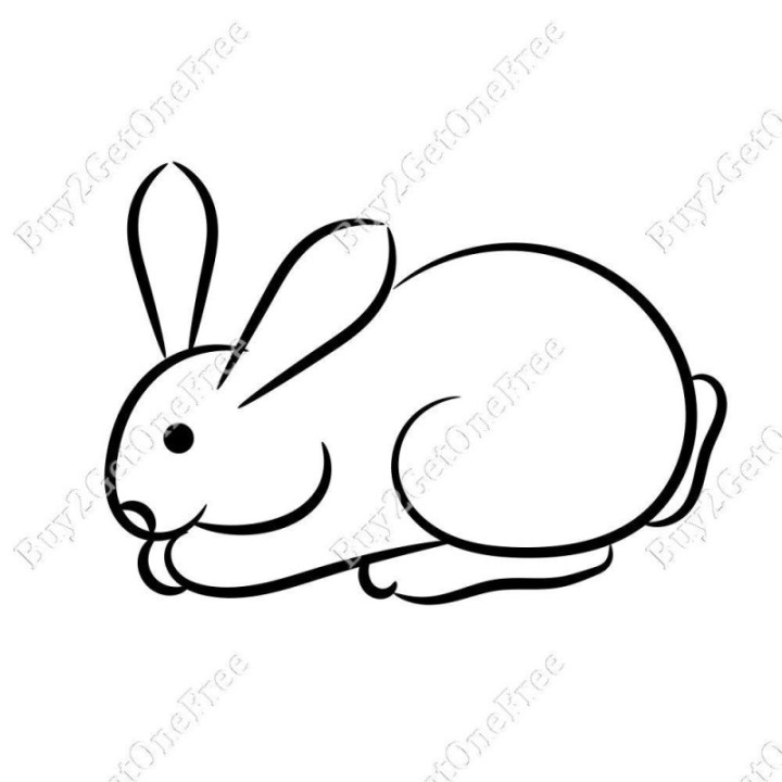 Rabbit Vinyl Decal Sticker V27 - DecalsHouse