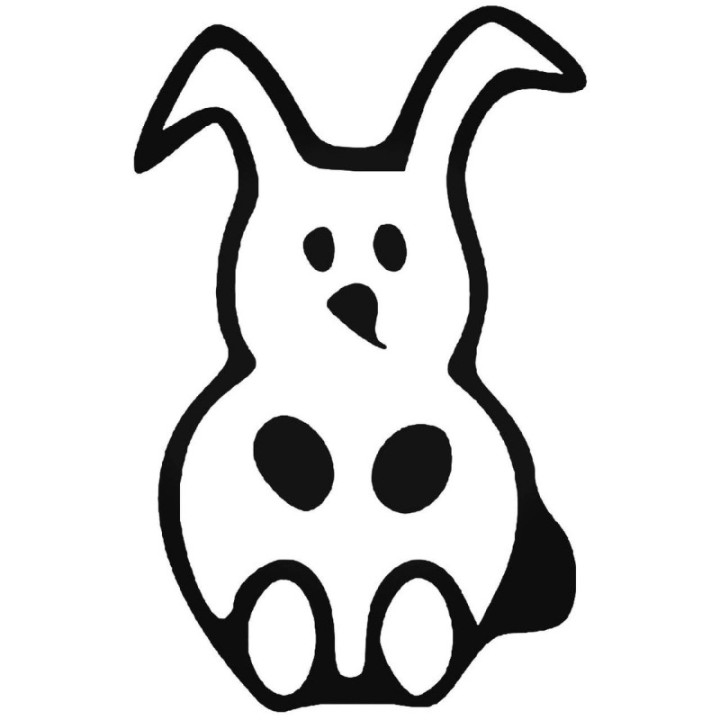 Rabbit Vinyl Decal Sticker V44 - DecalsHouse