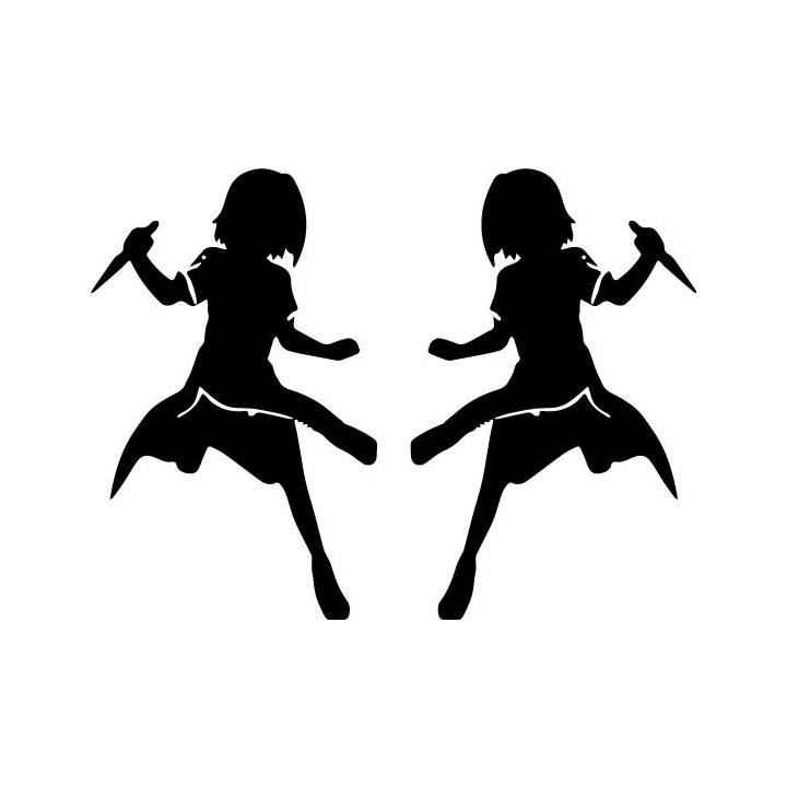 Sakura Haruno Stickers – Naruto Kunoichi Decals (2-Pack)