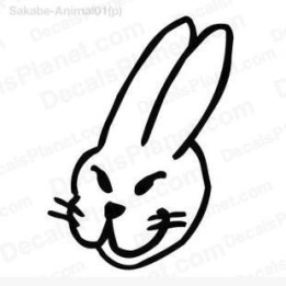 Rabbit Vinyl Decal Sticker V50 - DecalsHouse