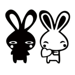 Rabbit Vinyl Decal Sticker V52 - DecalsHouse