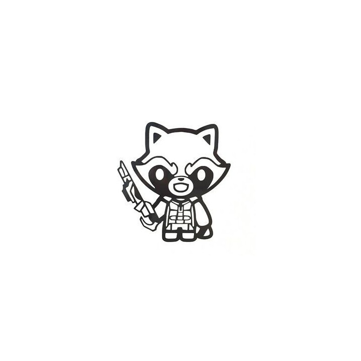 Raccoon Coon Vinyl Decal Sticker V35 - DecalsHouse