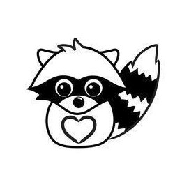 Raccoon Coon Vinyl Decal Sticker V38 - DecalsHouse