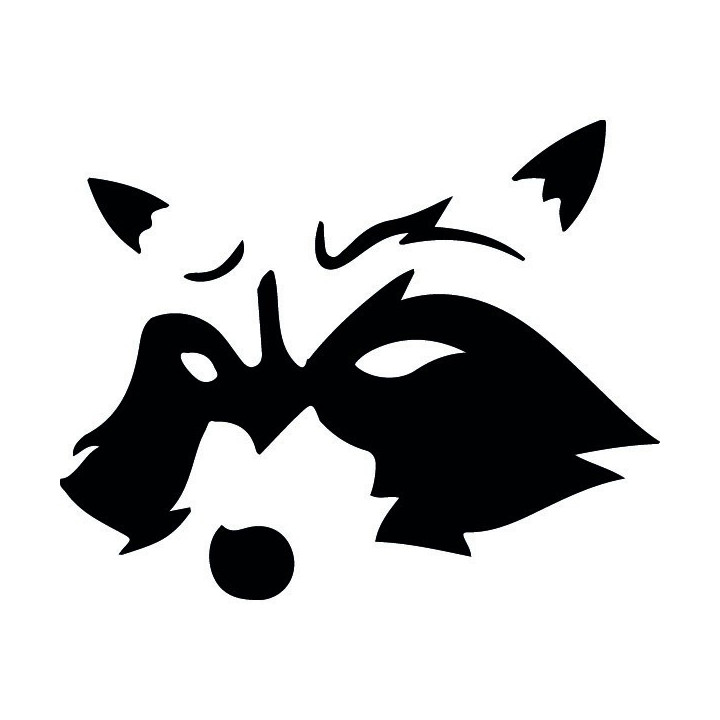 Raccoon Coon Vinyl Decal Sticker V49 - DecalsHouse
