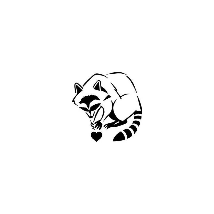 Raccoon Coon Vinyl Decal Sticker V52 - DecalsHouse