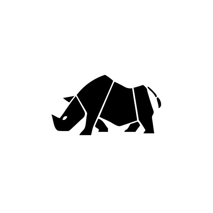 Rhino Vinyl Decal Sticker V10 - DecalsHouse