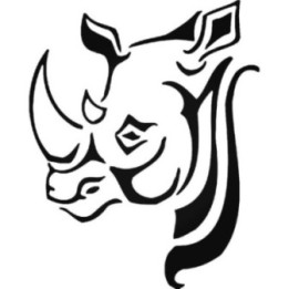 Rhino Vinyl Decal Sticker V16 - DecalsHouse