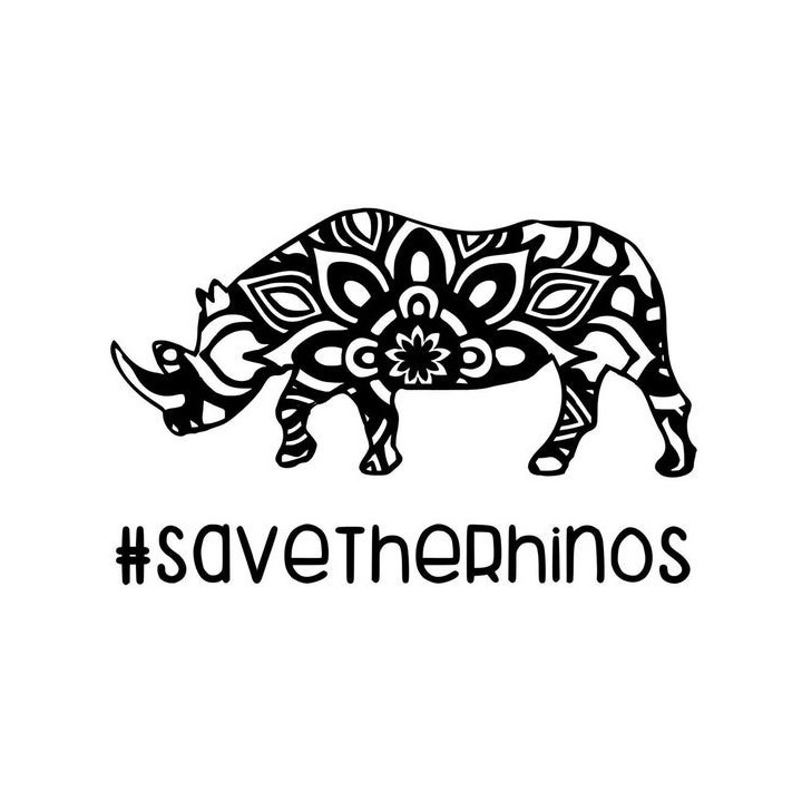 Rhino Vinyl Decal Sticker V23 - DecalsHouse