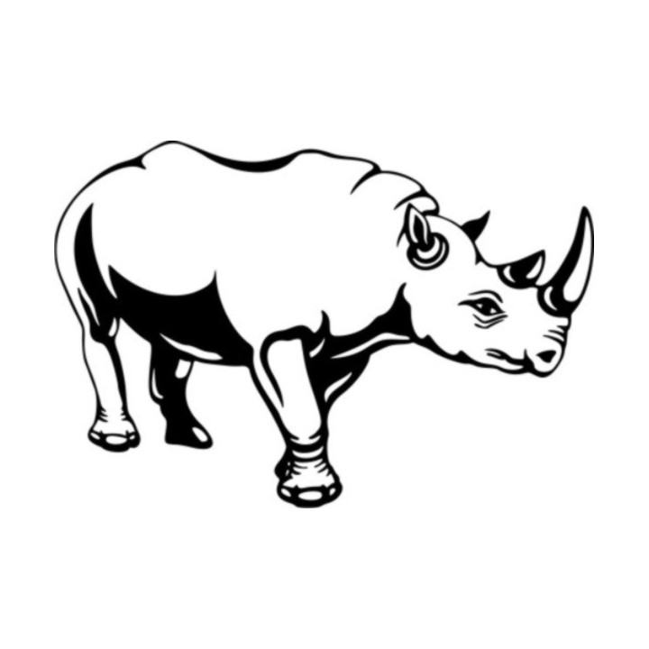 Rhino Vinyl Decal Sticker V25 - DecalsHouse