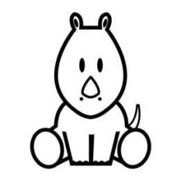 Rhino Vinyl Decal Sticker V32 - DecalsHouse