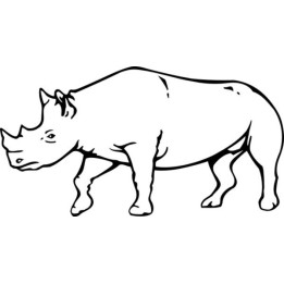 Rhino Vinyl Decal Sticker V38 - DecalsHouse