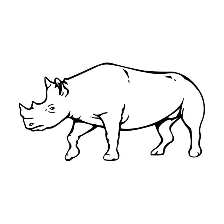 Rhino Vinyl Decal Sticker V38 - DecalsHouse