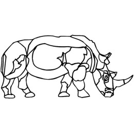 Rhino Vinyl Decal Sticker V43 - DecalsHouse
