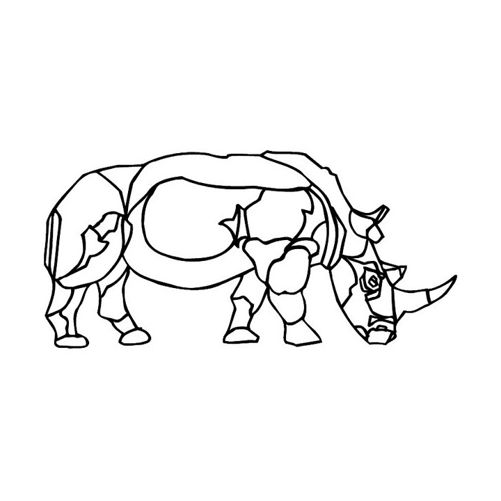 Rhino Vinyl Decal Sticker V43 - DecalsHouse