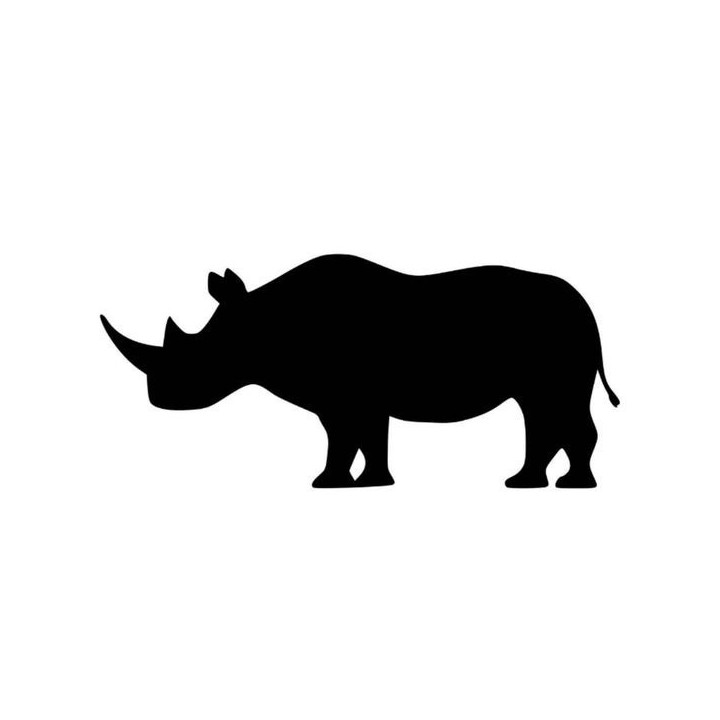 Rhino Vinyl Decal Sticker V6 - DecalsHouse