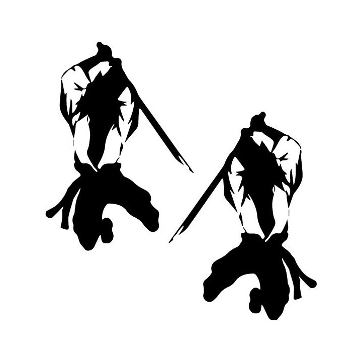 Sasuke Uchiha Stickers – Naruto Sharingan Decals (2-Pack)