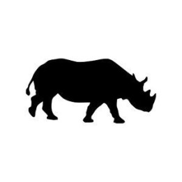 Rhino Vinyl Decal Sticker V9 - DecalsHouse