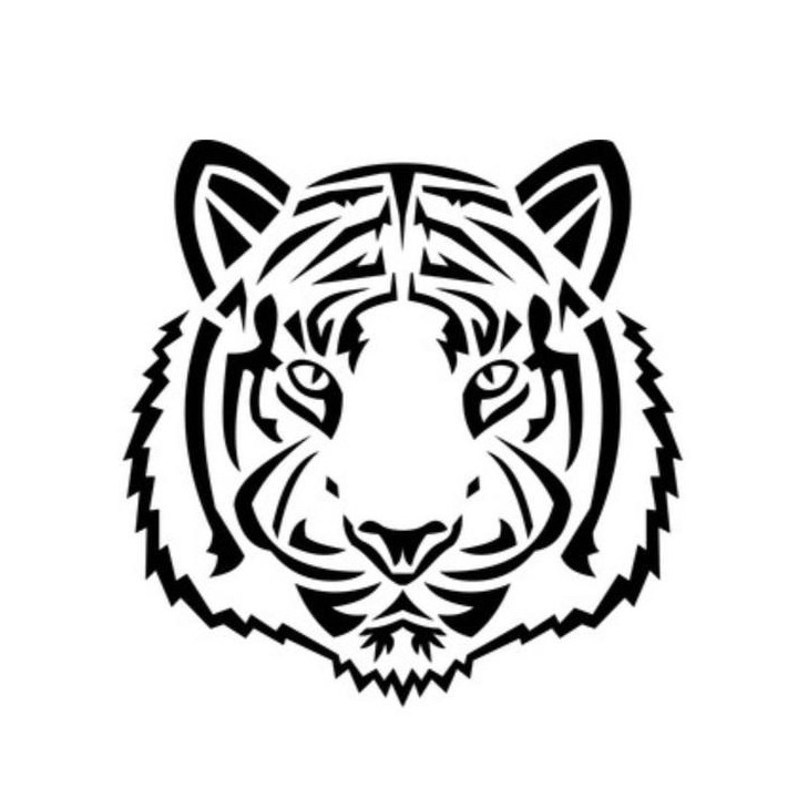 Tiger Vinyl Decal Sticker V7 - DecalsHouse