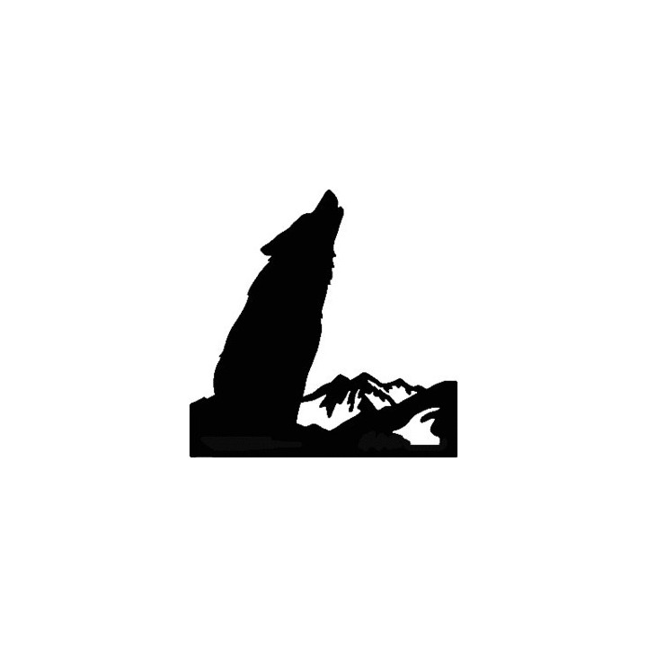Wild Wolf Vinyl Decal Sticker V2 - DecalsHouse