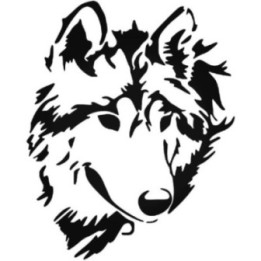 Wild Wolf Vinyl Decal Sticker V20 - DecalsHouse
