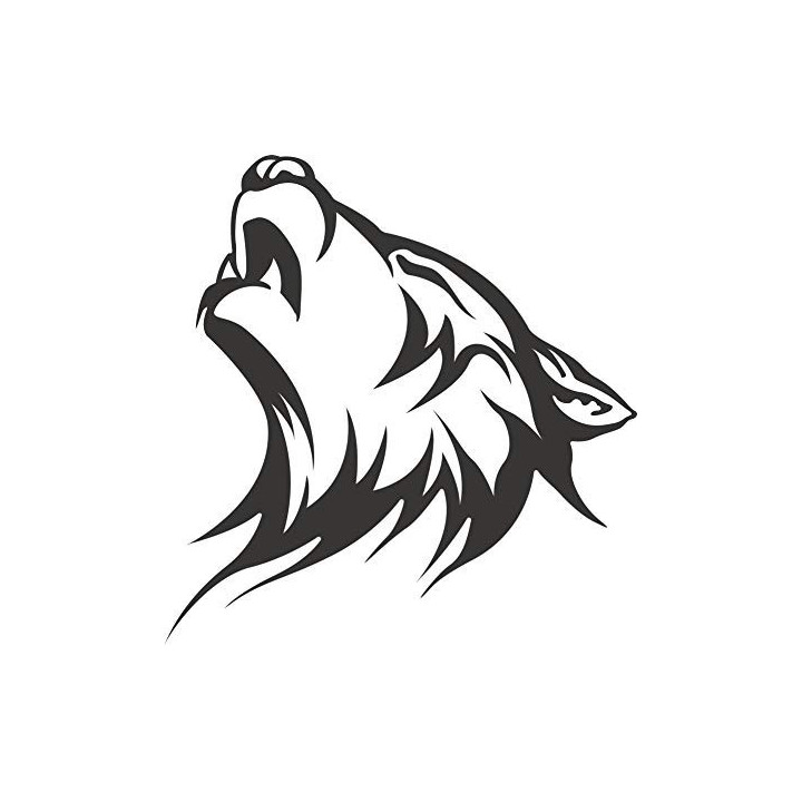Wild Wolf Vinyl Decal Sticker V33 - DecalsHouse