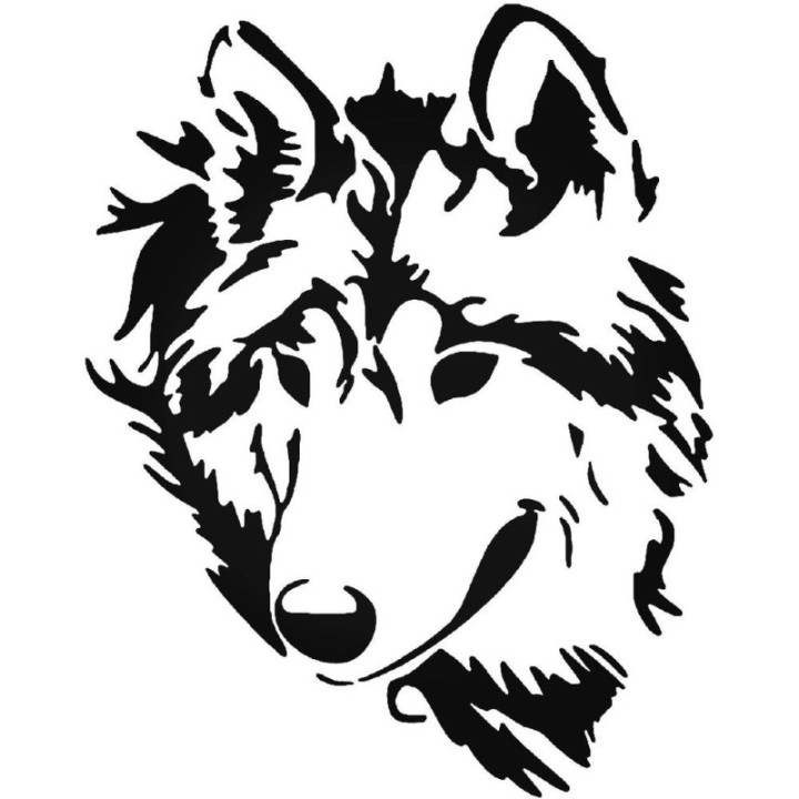 Wild Wolf Vinyl Decal Sticker V62 - DecalsHouse