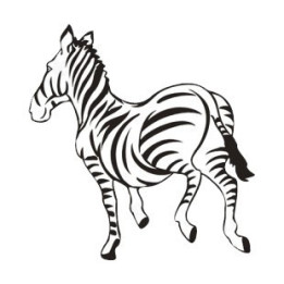 Zebra Vinyl Decal Sticker V12 - DecalsHouse