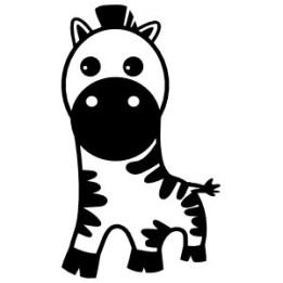 Zebra Vinyl Decal Sticker V13 - DecalsHouse