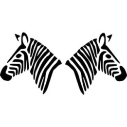 Zebra Vinyl Decal Sticker V17 - DecalsHouse