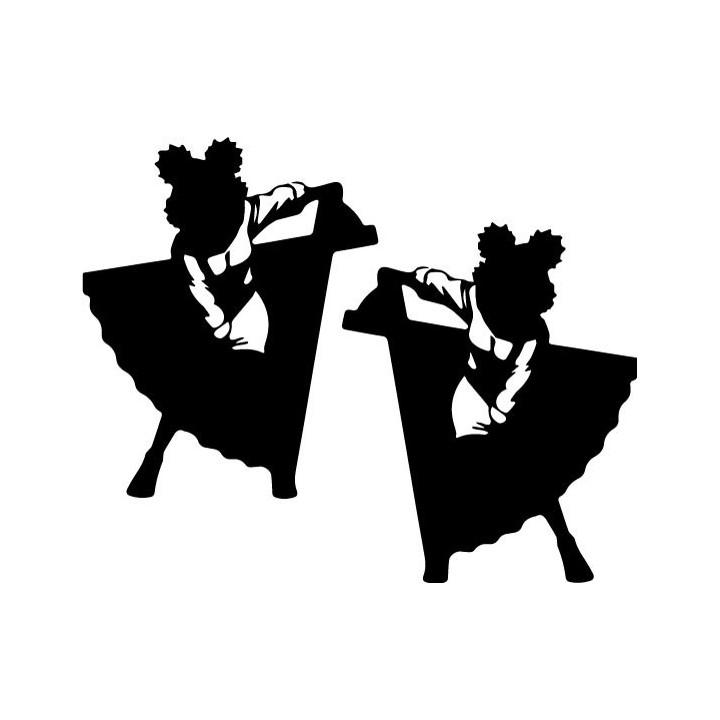 Naruto Temari Stickers – Kunoichi Anime Decals (2-Pack)