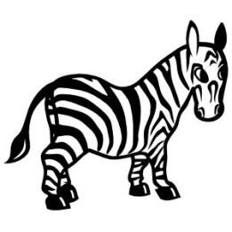 Zebra Vinyl Decal Sticker V22 - DecalsHouse