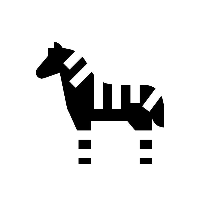 Zebra Vinyl Decal Sticker V5 - DecalsHouse