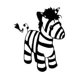 Zebra Vinyl Decal Sticker V8 - DecalsHouse